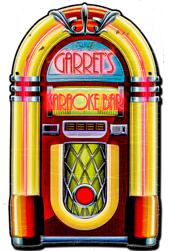 Personalized Jukebox, Personalized, PLASMA , 22 X 16 Inches