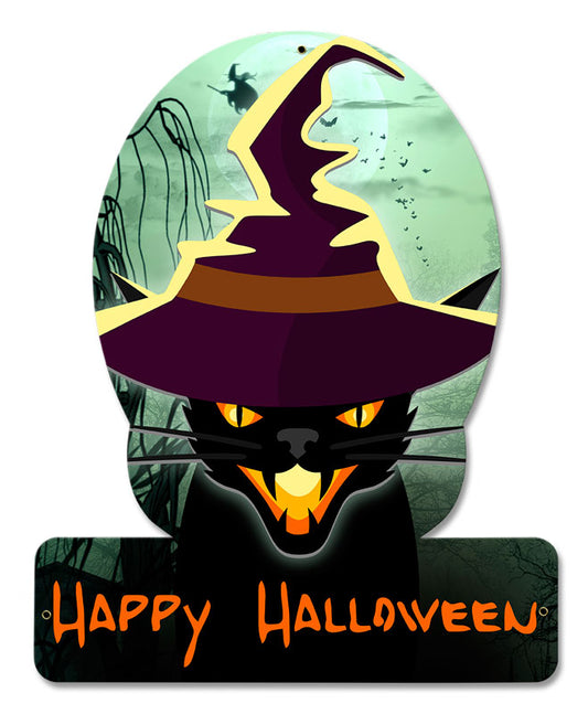 Halloween Cat, Halloween, PLASMA, 12 X 15 Inches