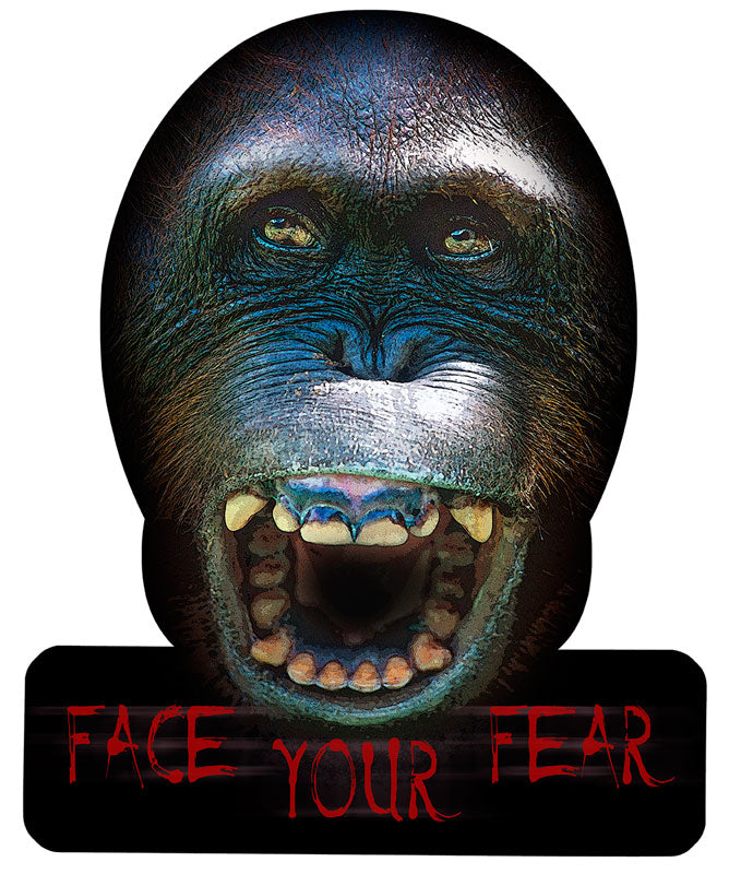Face Your Fear, Halloween, PLASMA, 12 X 15 Inches
