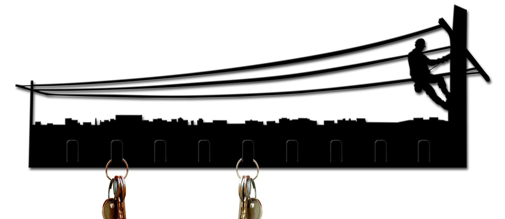 LINEMAN KEYHOLDER, Category/Other/Occupational, PLASMA KEY HOLDER, 21 X 7 Inches