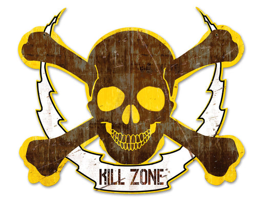 Skull Bolt Kill Zone, Man Cave, Plasma, 19 X 16 Inches
