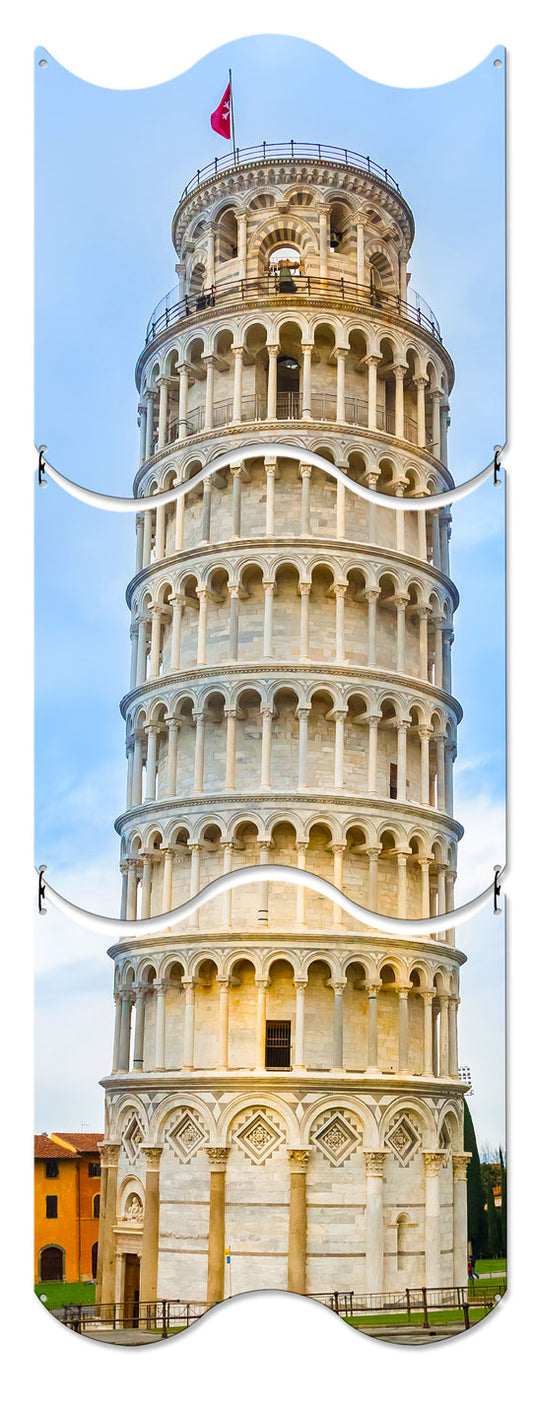 Leaning Tower of Pisa, Travel, Triptych, 12 X 36 Inches