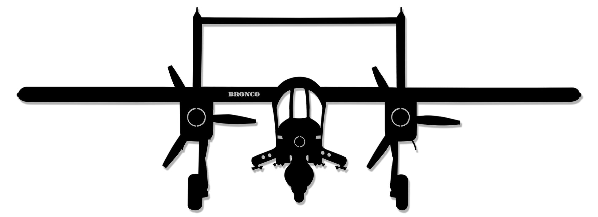 OV-10 Bronco, Military, Plasma, 47 X 16 Inches