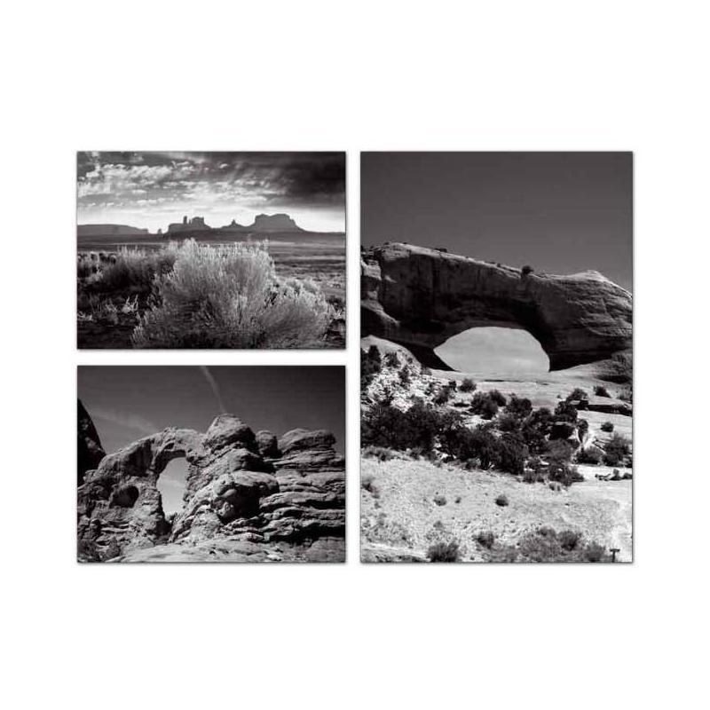 Desert Arches, Home and Garden, Triptych, 34 X 24 Inches