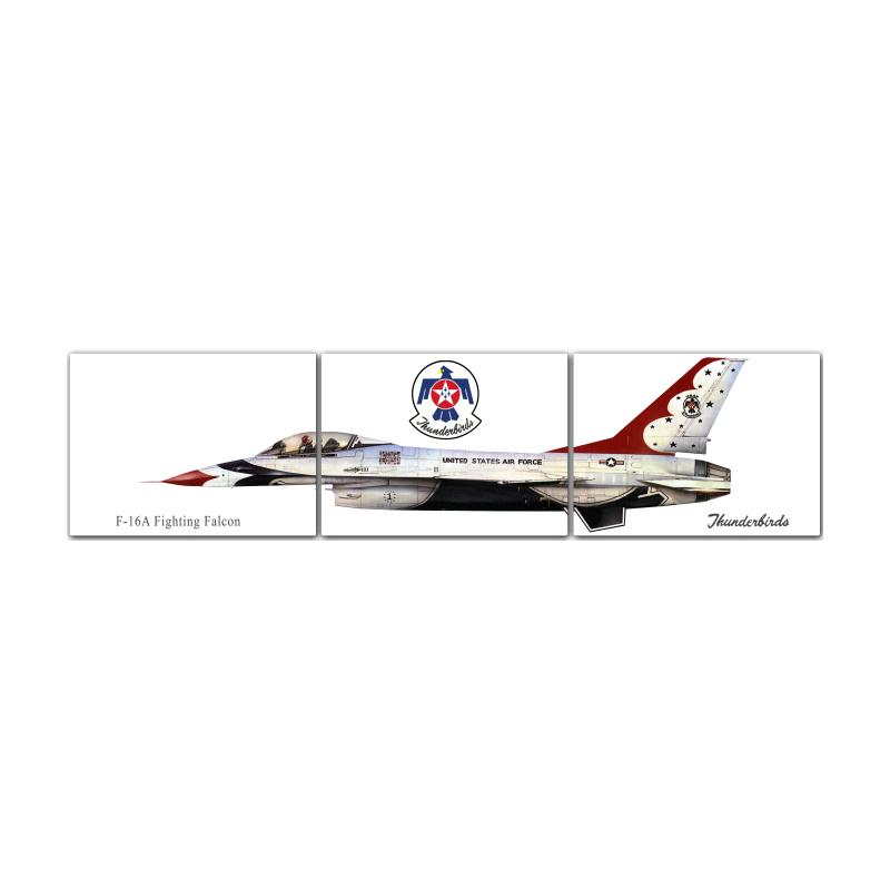 F16 Fighting Falcon, Aviation, Custom Metal Shape, 48 X 12 Inches
