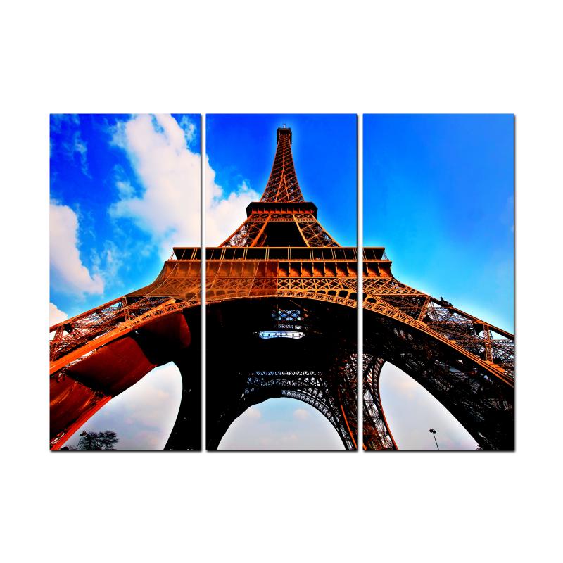 Eiffel Tower Triptych, Triptych, Triptych, 48 X 36 Inches