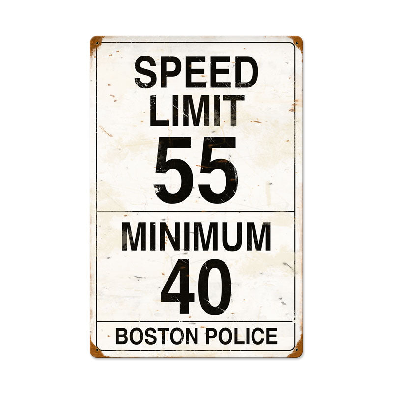 Speed Limit 55, Automotive, Vintage Metal Sign, 16 X 24 Inches