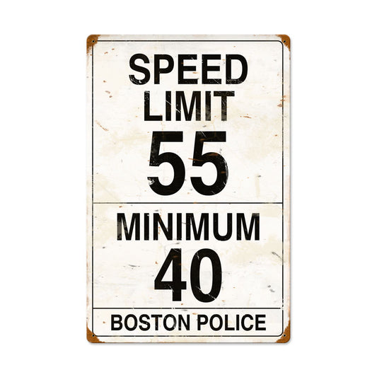 Speed Limit 55, Automotive, Vintage Metal Sign, 16 X 24 Inches