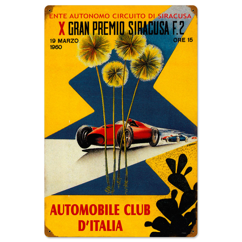 Sircusa Cirsut, Automotive, Vintage Metal Sign, 16 X 24 Inches
