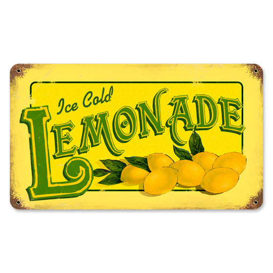 Lemonade, Food and Drink, Vintage Metal Sign, 14 X 8 Inches