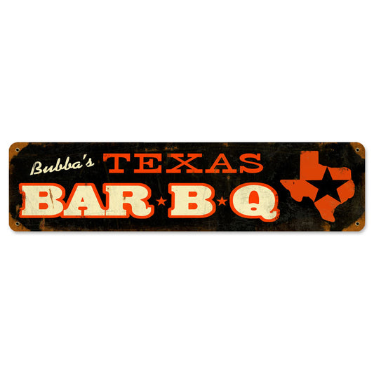 Texas, Food and Drink, Vintage Metal Sign, 20 X 5 Inches