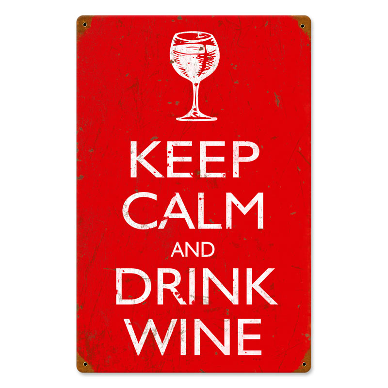 Keep Calm, Humor, Vintage Metal Sign, 12 X 18 Inches