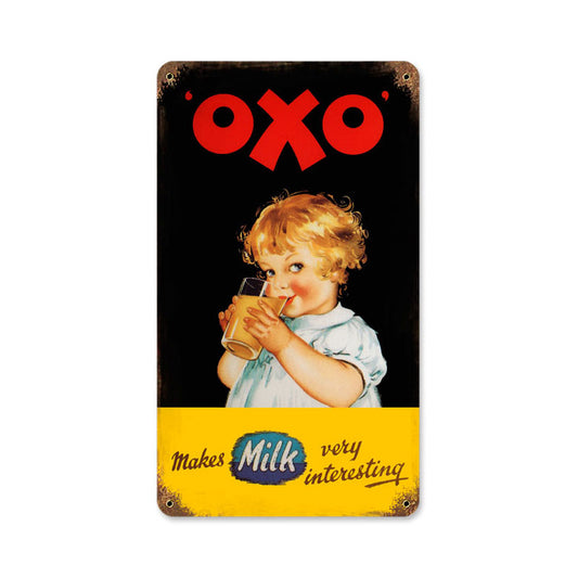 OXO, Home and Garden, Vintage Metal Sign, 8 X 14 Inches