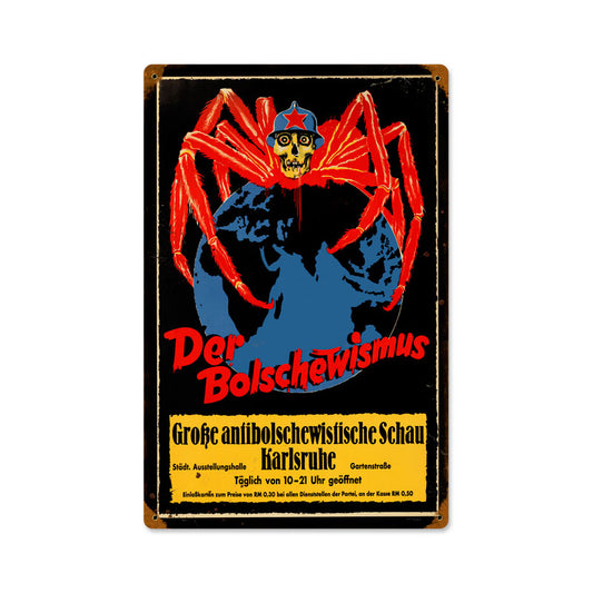 The Bolsheviks, Axis Military, Vintage Metal Sign, 12 X 18 Inches