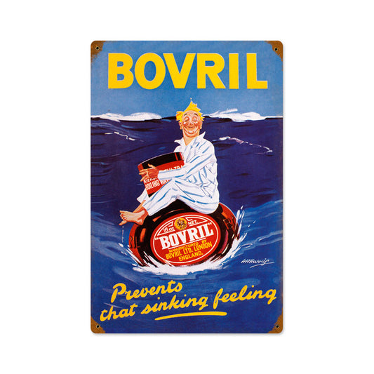 Bovril, Food and Drink, Vintage Metal Sign, 12 X 18 Inches