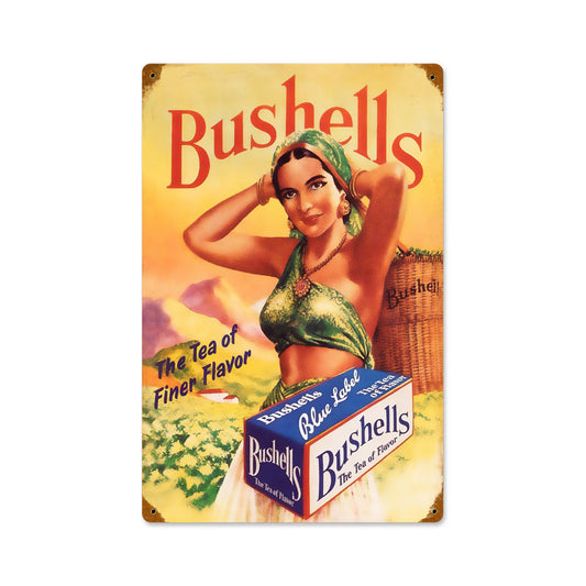 Bushells Tea, Food and Drink, Vintage Metal Sign, 12 X 18 Inches