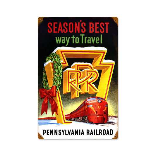 Seasons Best, Travel, Vintage Metal Sign, 12 X 18 Inches