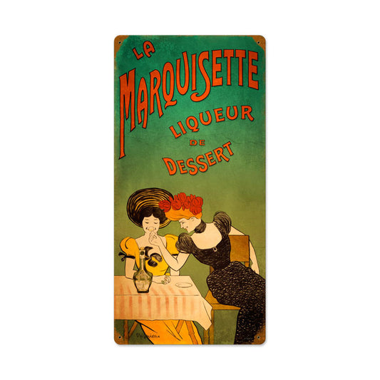 Dessert Liqueur, Bar and Alcohol, Vintage Metal Sign, 12 X 24 Inches