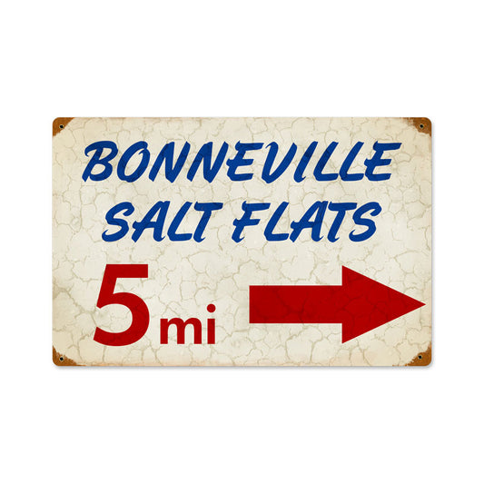 Bonneville, Automotive, Vintage Metal Sign, 12 X 18 Inches