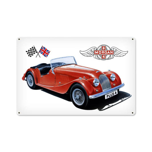 Morgan Auto, Automotive, Metal Sign, 18 X 12 Inches
