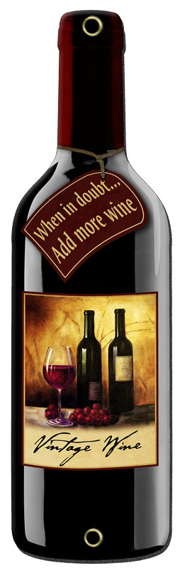 DOUBT BOTTLE, Food and Alchohol, PLASMA, 26 X 8 Inches