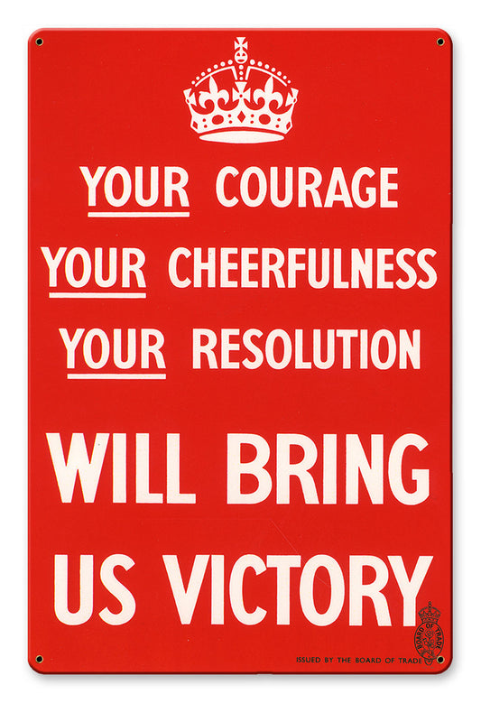 Will Bring US Victory, Home and Garden, Satin, 12 X 18 Inches