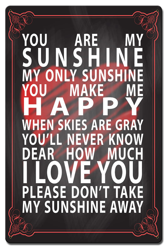 You Are My Sunshine, Home and Garden, Satin, 16 X 24 Inches