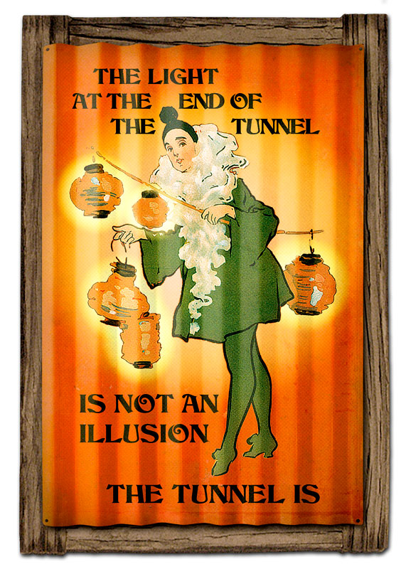 LIGHT ILLUSION TUNNEL, CORRUGATED, CORRUGATED, 24 X 21 Inches