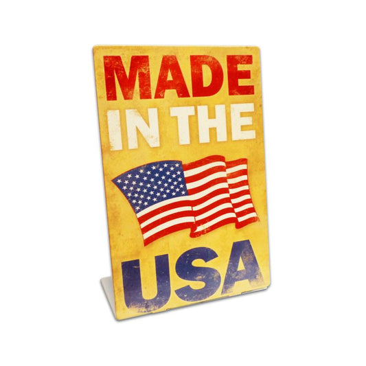 Made In The USA Topper, Patriotic, Table Topper, 6 X 9 Inches