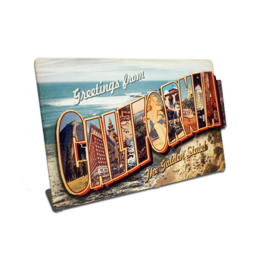 California Landmarks Topper, Travel, Table Topper, 9 X 6 Inches