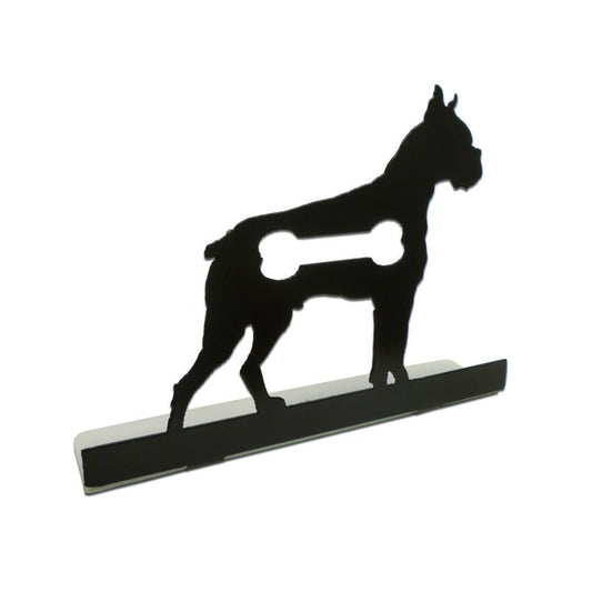 Boxer Silhouette Topper, Home and Garden, Table Topper, 9 X 6 Inches