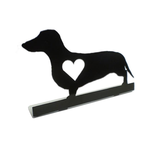 Dachshund Silhouette Dog Topper, Home and Garden, Table Topper, 9 X 6 Inches