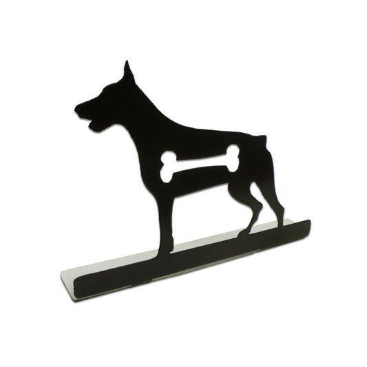 Doberman Silhouette Dog Topper, Home and Garden, Table Topper, 9 X 6 Inches