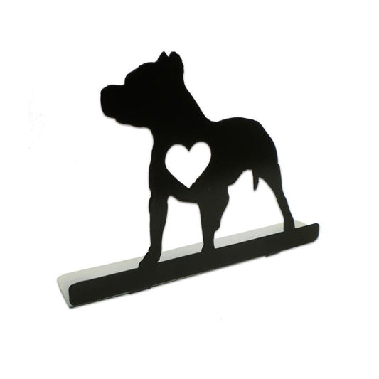Pit Bull Silhouette Dog Topper, Home and Garden, Table Topper, 9 X 6 Inches