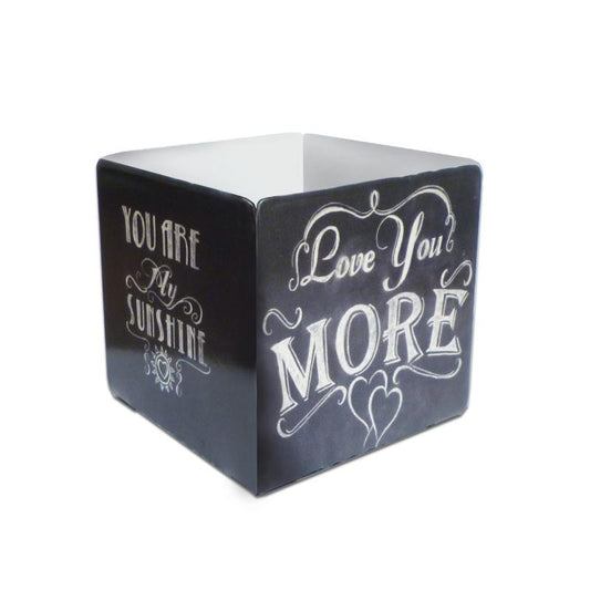 Love You More Cube Topper, Home and Garden, Table Topper, 3 X 5 Inches