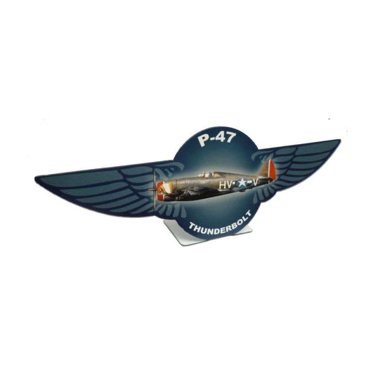 Thunderbolt Topper, Allied Military, Table Topper, 12 X 4 Inches