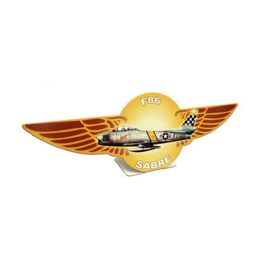 F86 Sabre Topper, Allied Military, Table Topper, 12 X 4 Inches