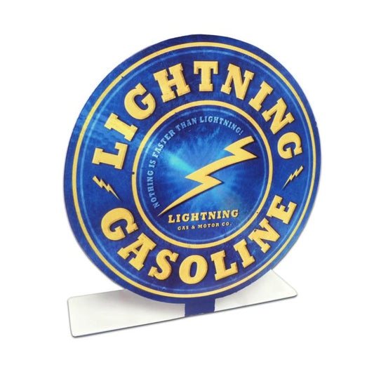 Lightening Gas Topper, Automotive, Table Topper, 8 X 8 Inches