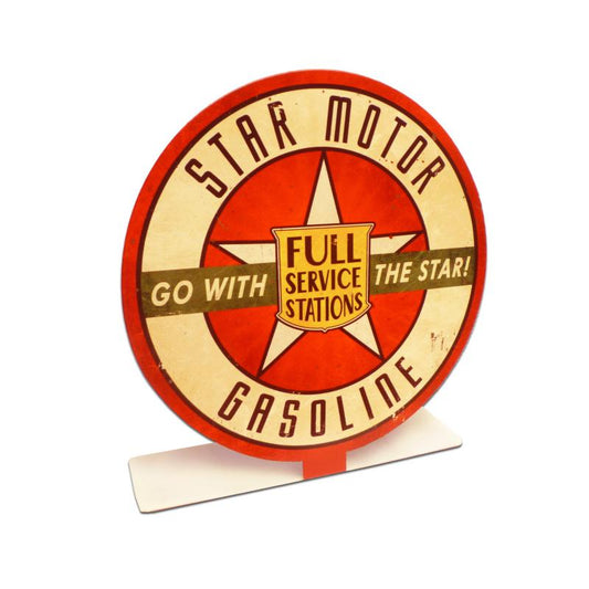 Star Motor Gas Topper, Automotive, Table Topper, 8 X 8 Inches