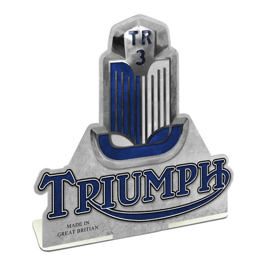 Triumph Logo, Automotive, Custom Metal Shape, 9 X 6 Inches