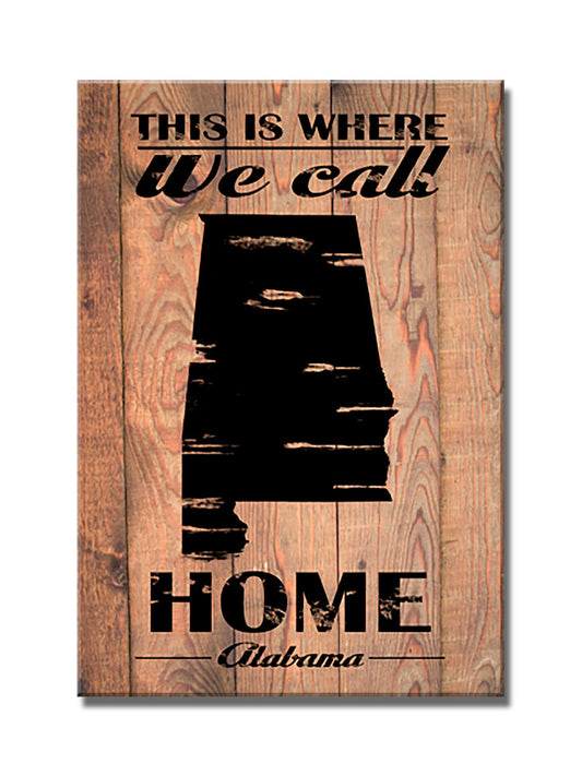 Home Alabama, Home and Garden, Wood Print, 18 X 26 Inches