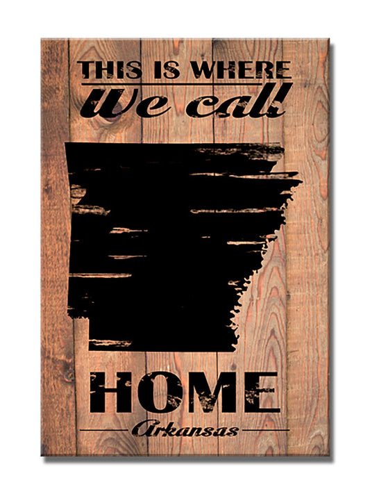 Home Arkansas, Home and Garden, Wood Print, 18 X 26 Inches