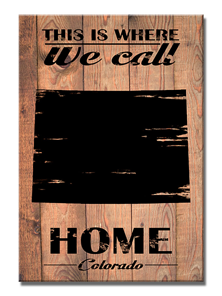 Home Colorado, Home and Garden, Wood Print, 18 X 26 Inches