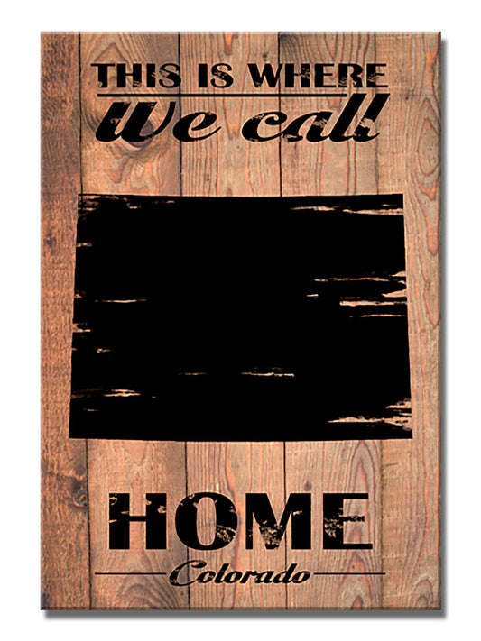 Home Colorado, Home and Garden, Wood Print, 18 X 26 Inches