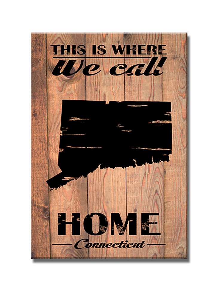 Home Connecticut, Home and Garden, Wood Print, 18 X 26 Inches