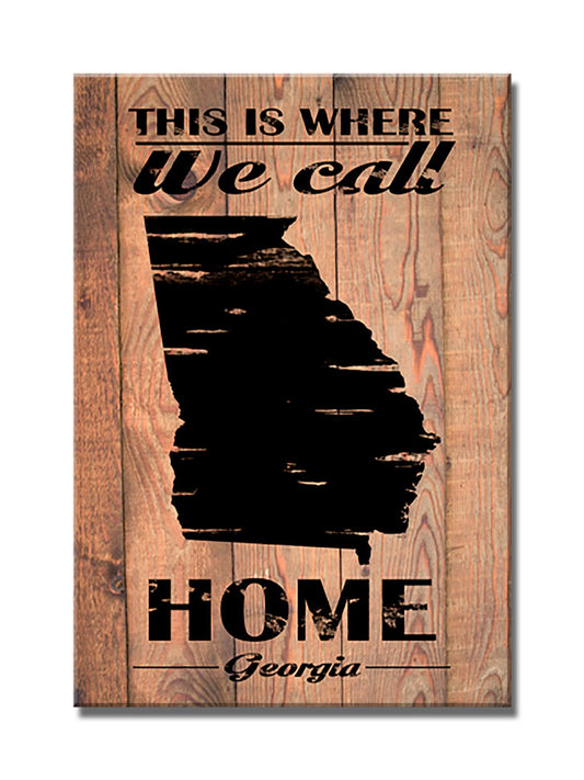 Home Georgia, Home and Garden, Wood Print, 18 X 26 Inches