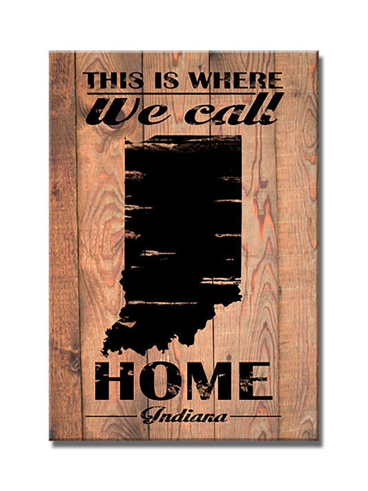 Home Indiana, Home and Garden, Wood Print, 18 X 26 Inches