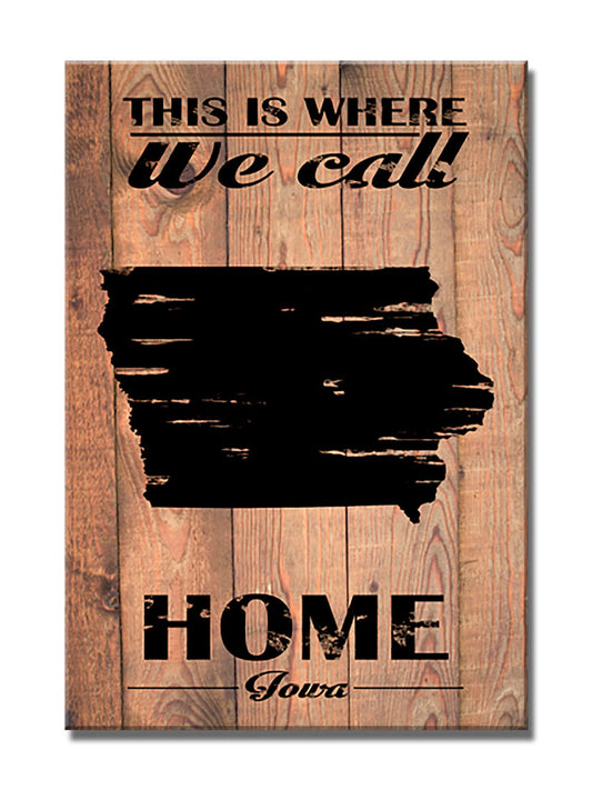 Home Iowa, Home and Garden, Wood Print, 18 X 26 Inches