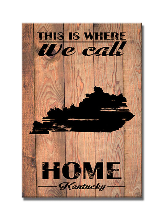 Home Kentucky, Home and Garden, Wood Print, 18 X 26 Inches