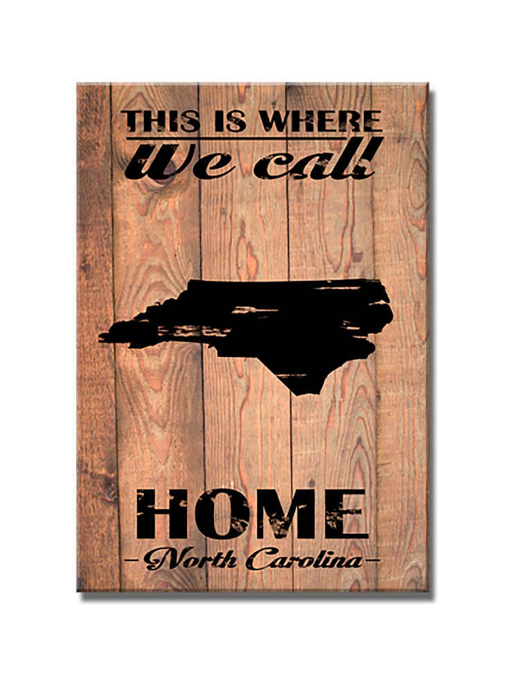 Home North Carolina, Home and Garden, Wood Print, 18 X 26 Inches